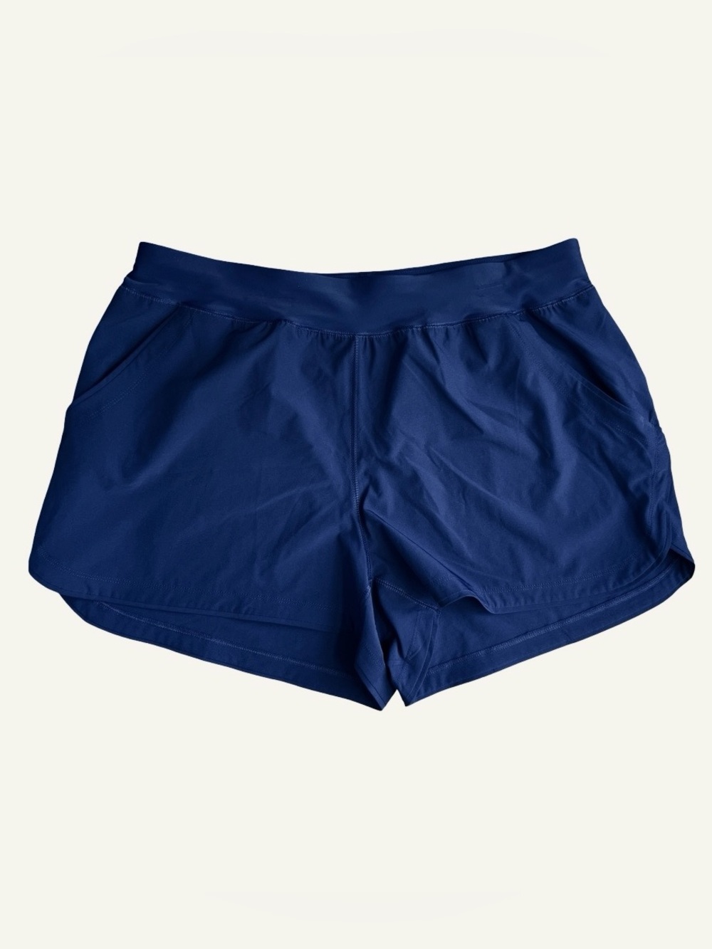 Lands End Deep Sea Navy 3” Quick Dry Swim Board Shorts SZ 18W